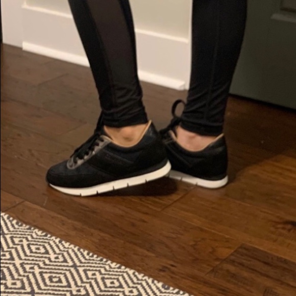Calvin Klein black and silver sneakers size 6.5